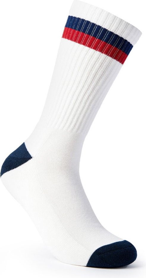 2pk Crew Sokken Wit Keds