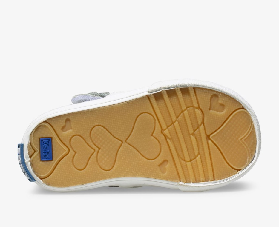 Daphne T-strap Leren Sneaker Voor Grote Kinderen Wit Keds