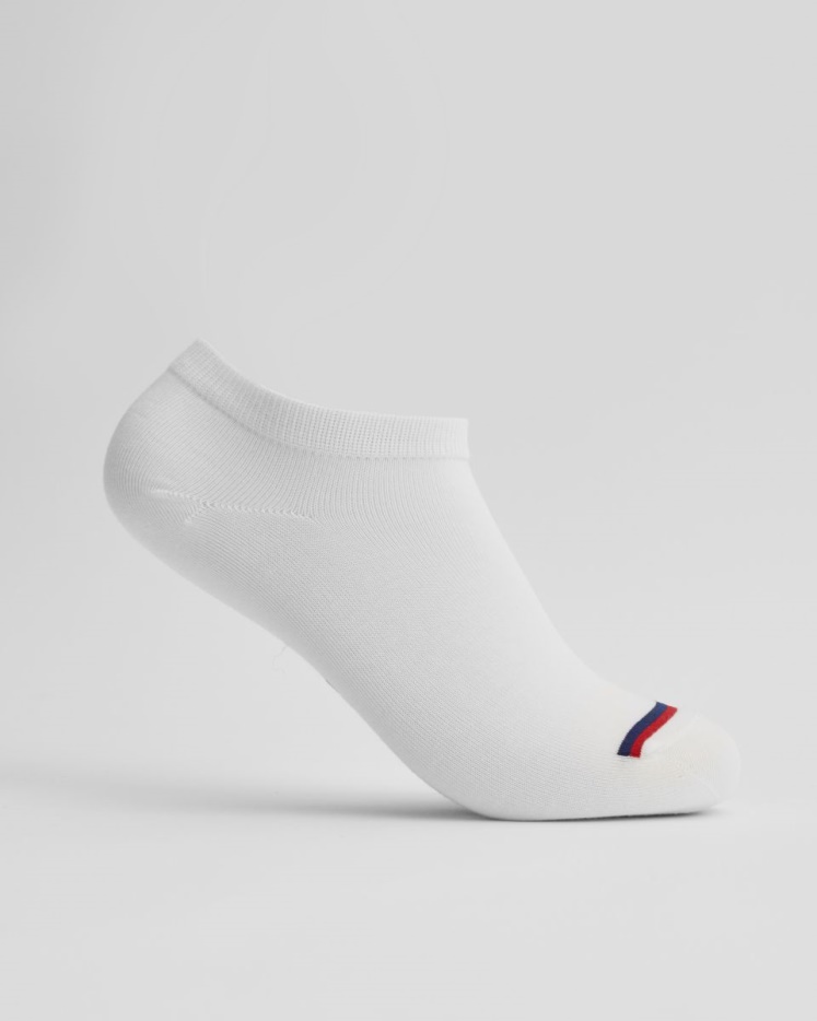 Big Kid's Kids 6 Pk Lage Show Sokken Wit Keds