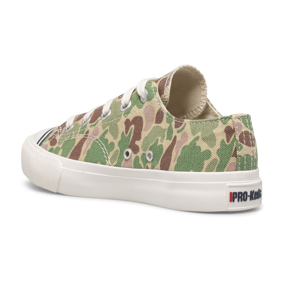 Grote Kid's Royal Lo Camo Olijf Keds