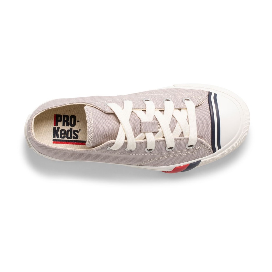 Big Kid's Royal Lo Drizzle Grey Keds