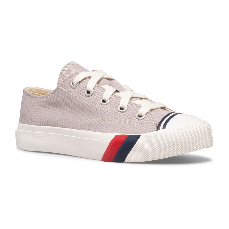 Big Kid's Royal Lo Drizzle Grey Keds