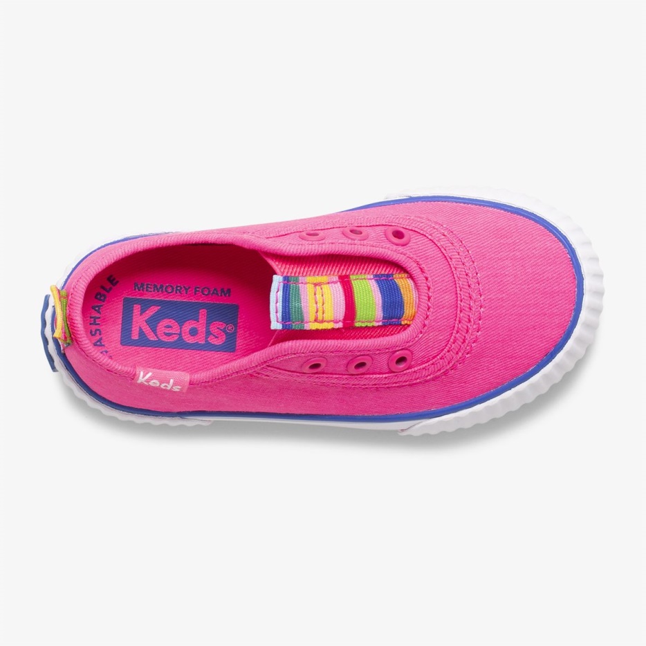 Grote Kid's Topkick Wasbare Slip-on Jr Roze Keds