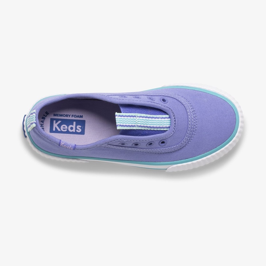 Grote Kid's Topkick Wasbare Slip-on Keds Iris/turquoise