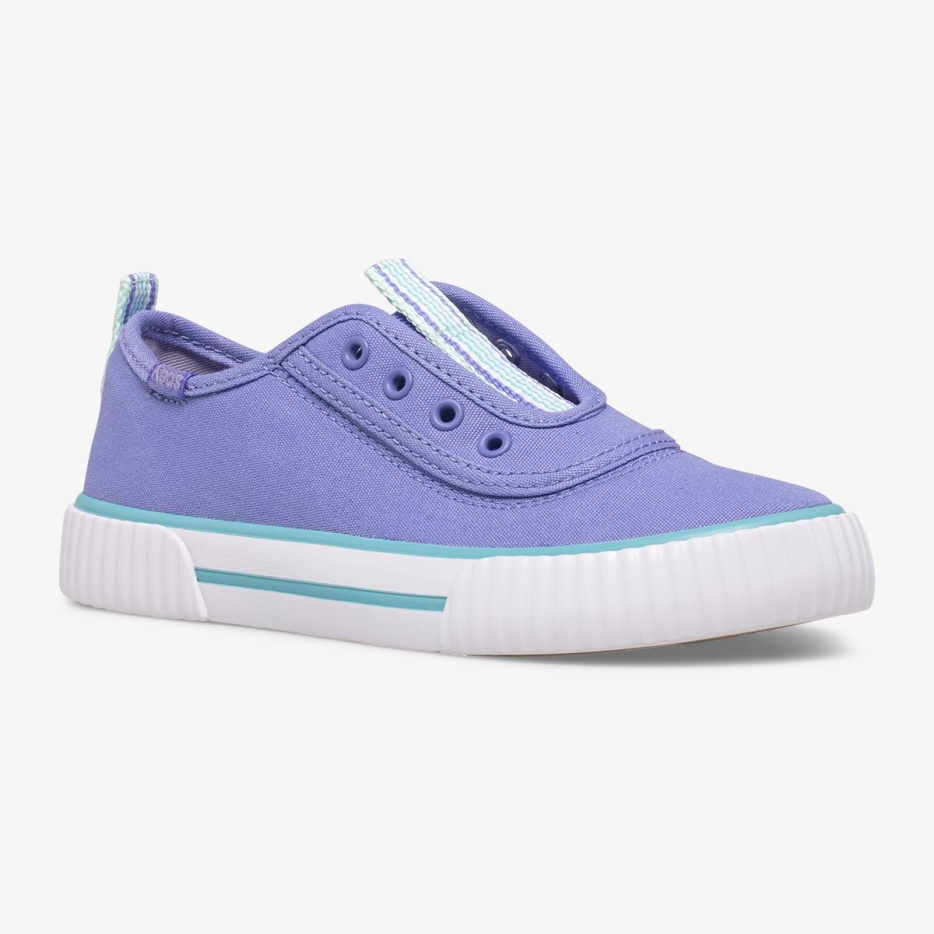 Grote Kid's Topkick Wasbare Slip-on Keds Iris/turquoise