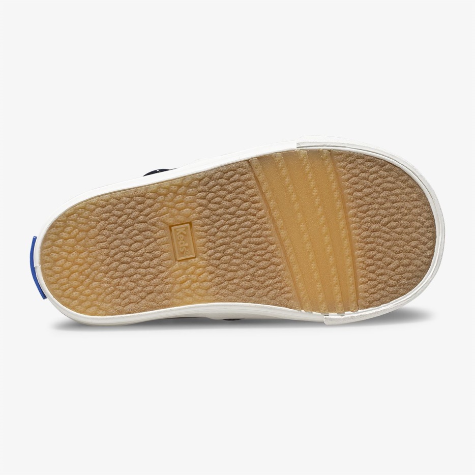 Keds Big Kid's Daphne Patent Sneaker Marineblauw