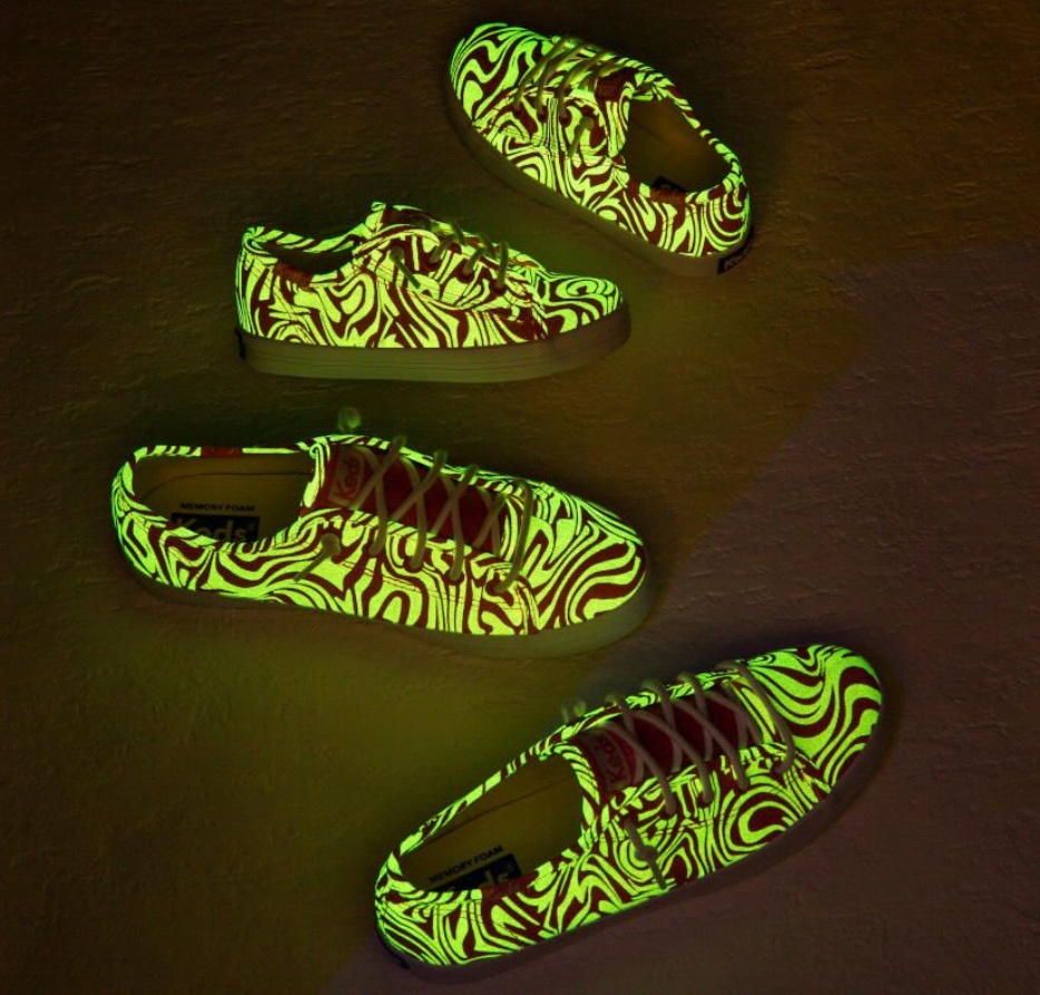 Keds Big Kid's Kickstart Glow In The Dark Pink