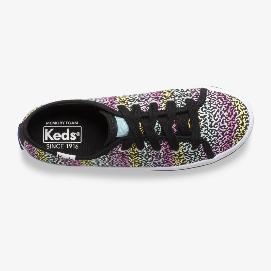 Keds Big Kid's Kickstart Seizoensgebonden Zwart/regenboog