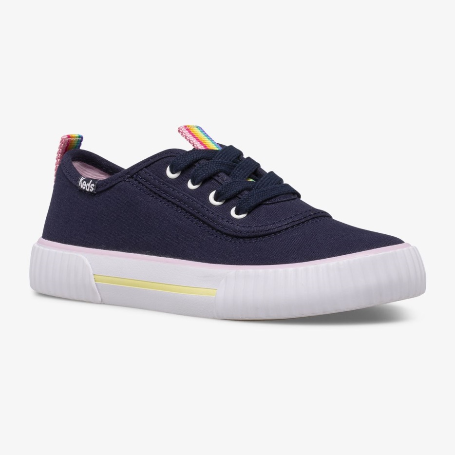 Keds Big Kid's Topkick Wasbare Instapper Navy/rainbow