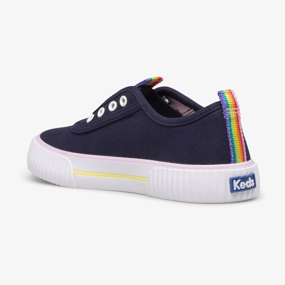 Keds Big Kid's Topkick Wasbare Instapper Navy/rainbow