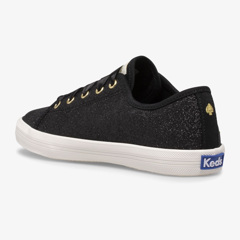 Keds Big Kid's X Kate Spade New York Kickstart Glitter Zwart