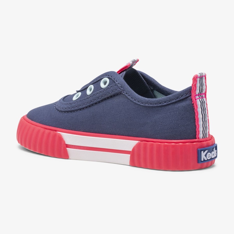 Keds Little Kid's Topkick Wasbare Slip-on Jr Indigo