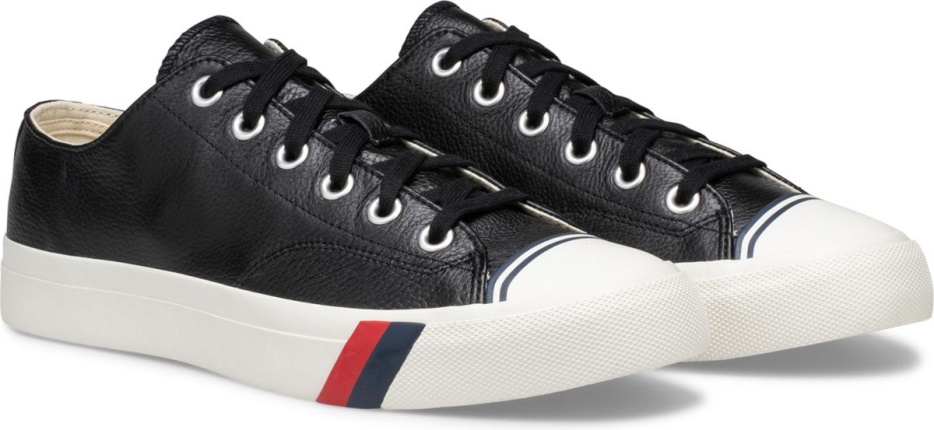 Keds Unisex Royal Lo Klassiek Leer Zwart