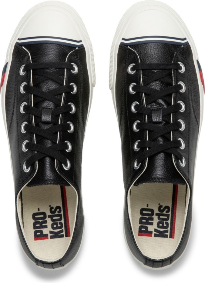 Keds Unisex Royal Lo Klassiek Leer Zwart