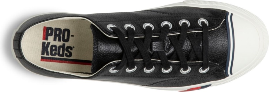 Keds Unisex Royal Lo Klassiek Leer Zwart