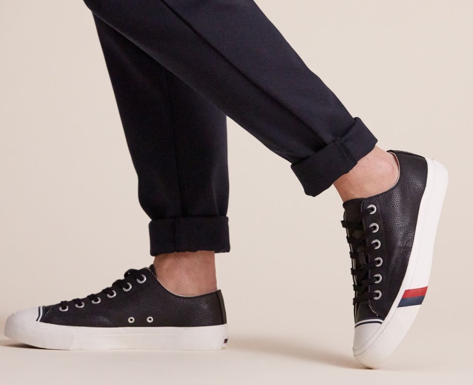 Keds Unisex Royal Lo Klassiek Leer Zwart