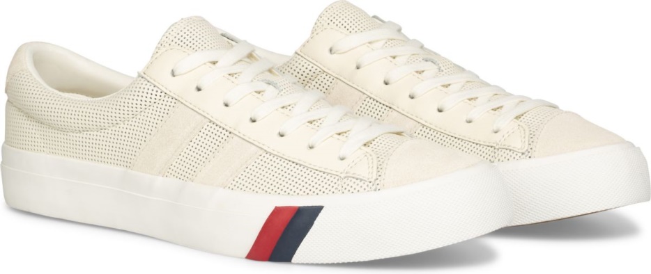 Keds Unisex Royal Plus Geperforeerd Leer Crème