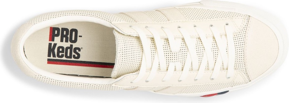 Keds Unisex Royal Plus Geperforeerd Leer Crème