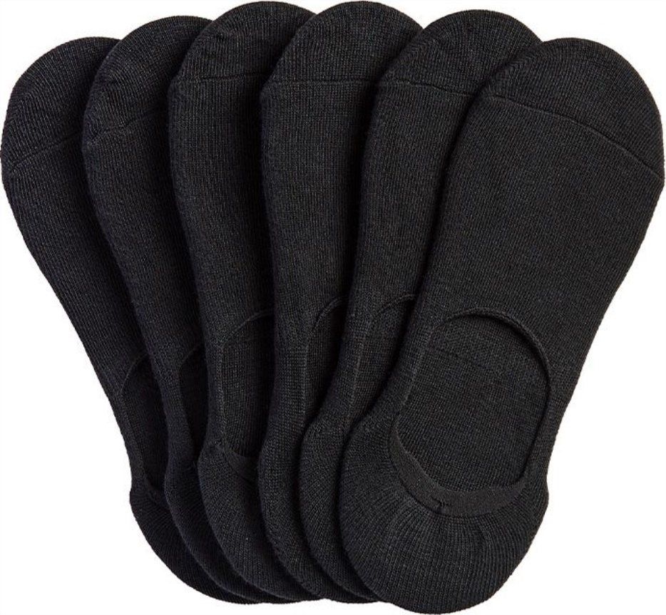 Keds 6 Pk Classic Sneaker Liner Sokken Voor Dames Zwart