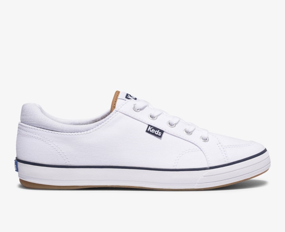 Keds Damescentrum Ii Canvas Streep Wit