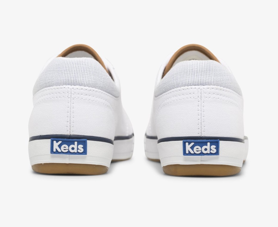 Keds Damescentrum Ii Canvas Streep Wit
