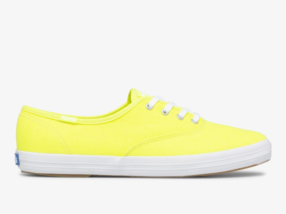 Keds Dameskampioen Canvas Neon Wasbaar Neon Geel