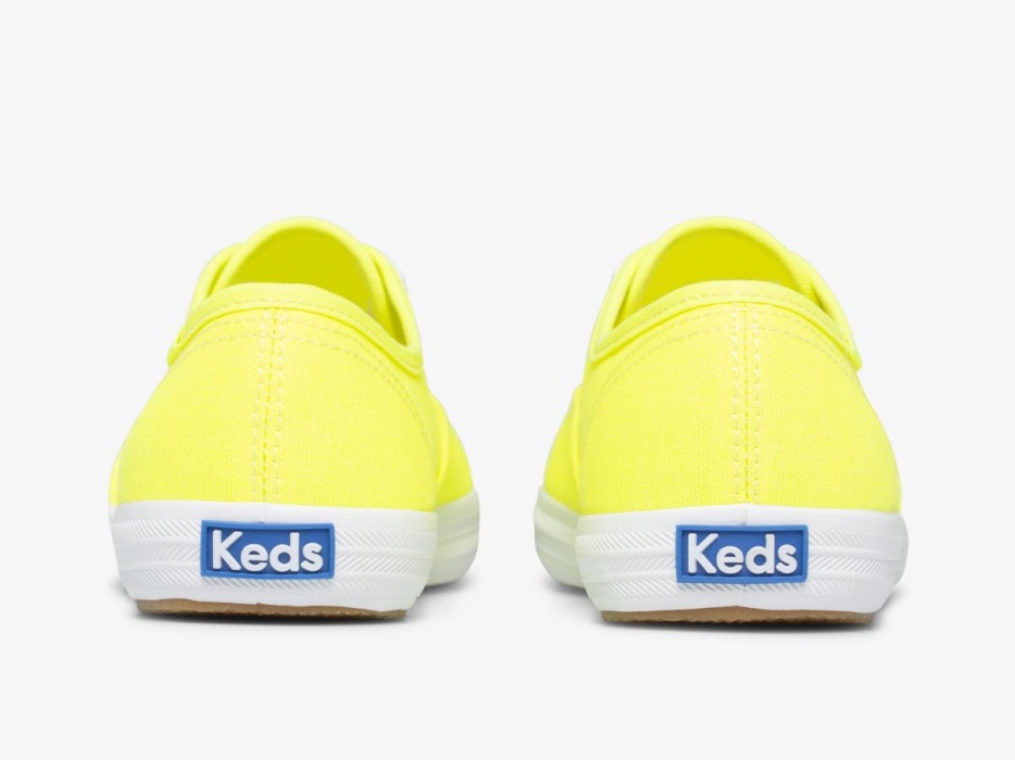 Keds Dameskampioen Canvas Neon Wasbaar Neon Geel