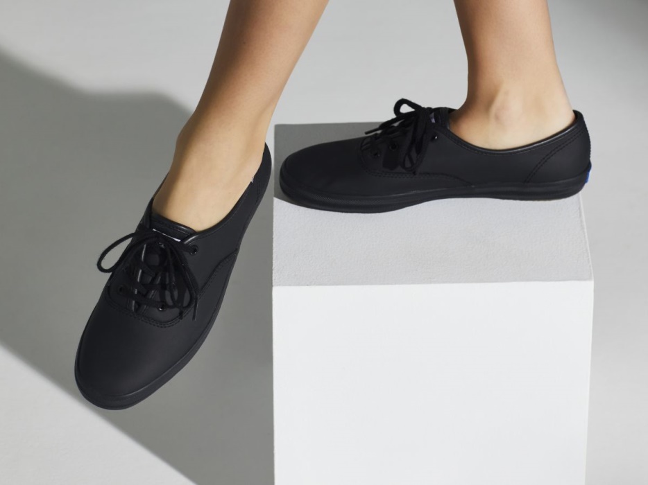 Keds Dameskampioen Originals Leer Zwart