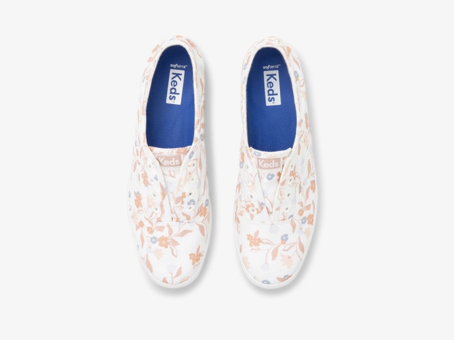 Keds Dames Chillax Femme Bloemen Twill Wit Multi