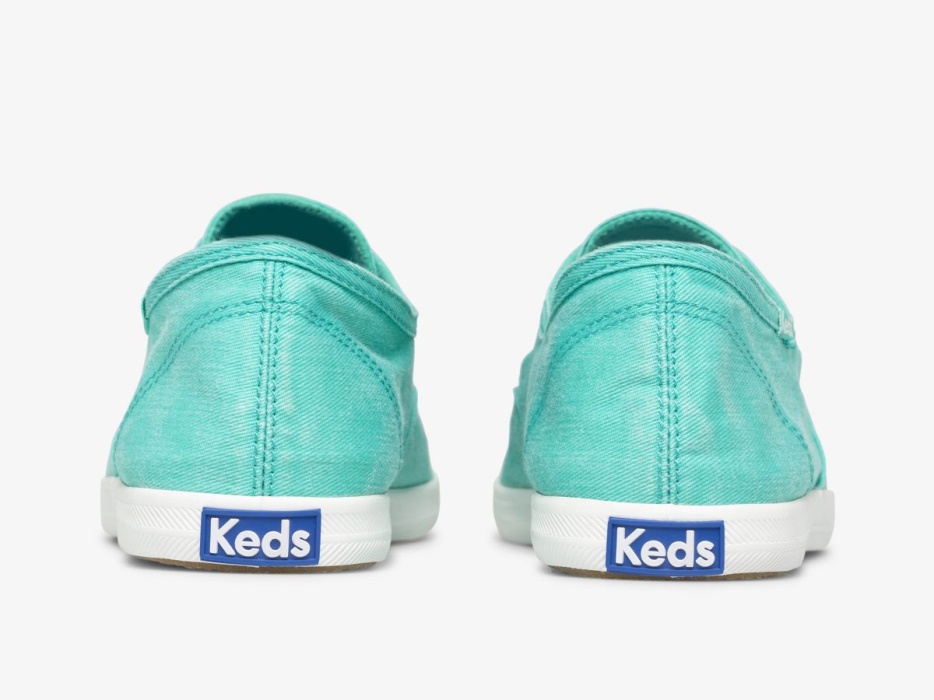 Keds Chillax Neon Twill Dames Wasbaar Turquoise