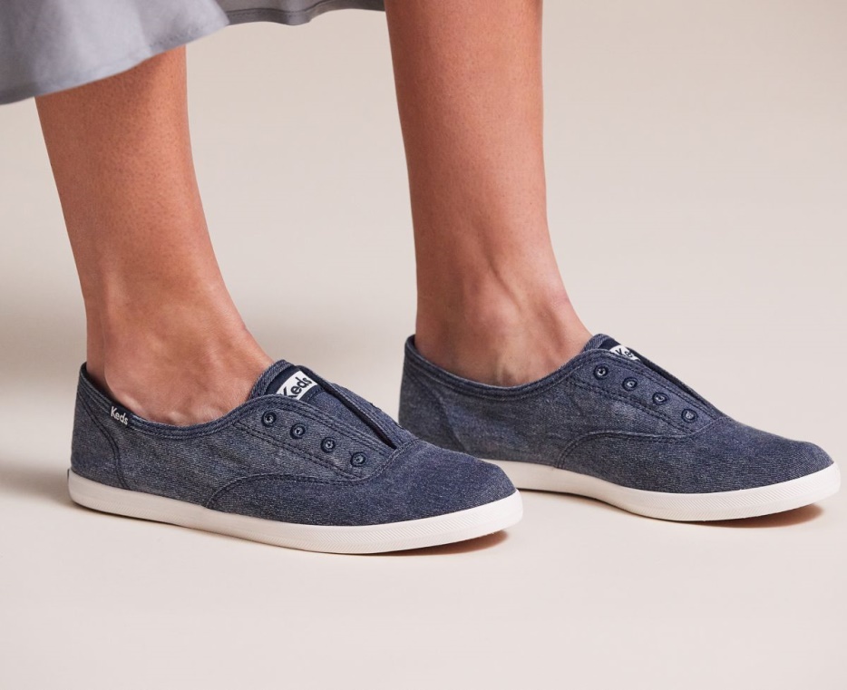 Keds Dames Chillax Wasbaar Feat. Biologisch Katoen Marine