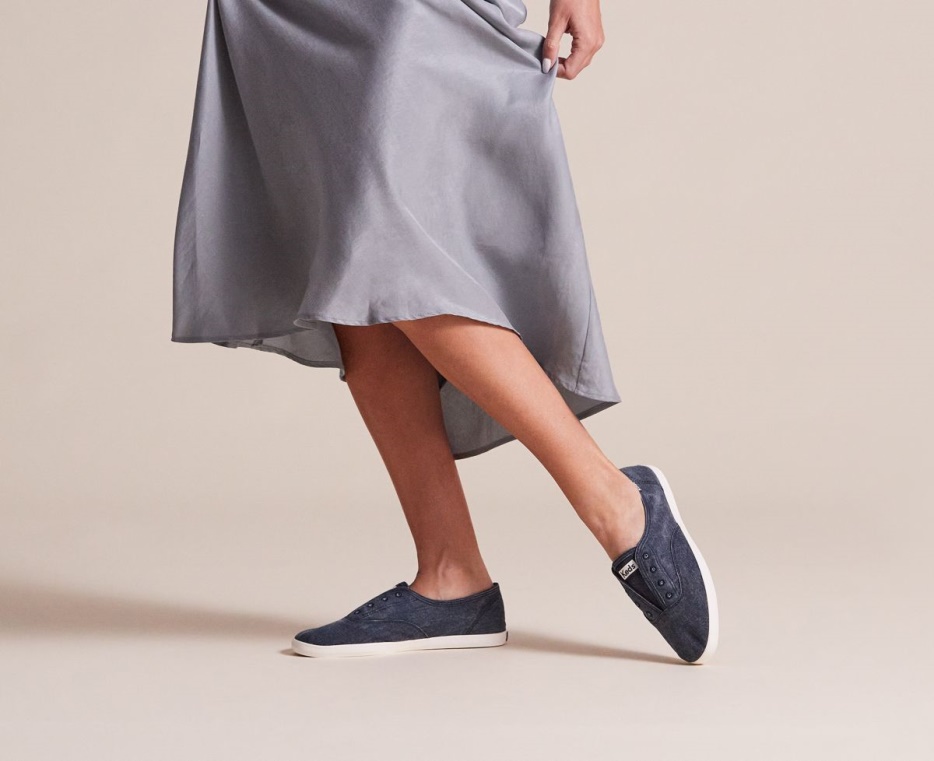 Keds Dames Chillax Wasbaar Feat. Biologisch Katoen Marine