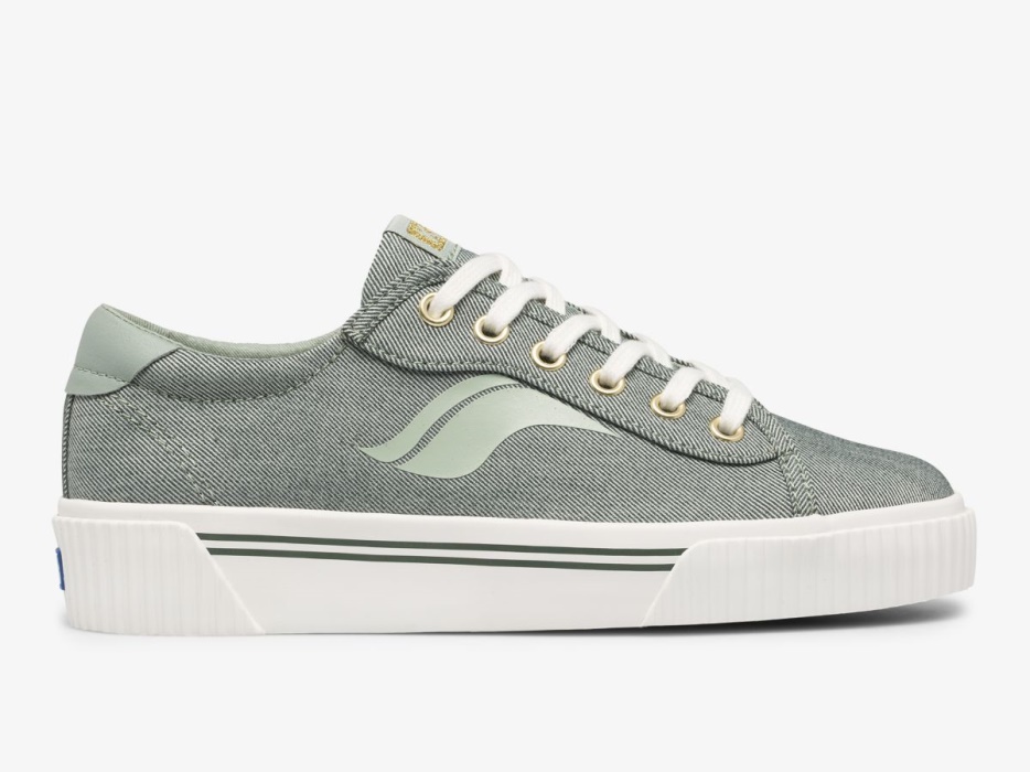 Keds Dames Crew Kick Alto Soft Twill Olijf