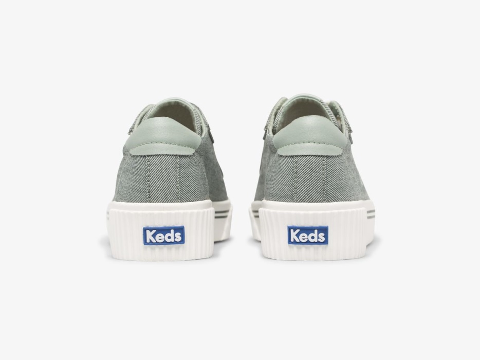 Keds Dames Crew Kick Alto Soft Twill Olijf