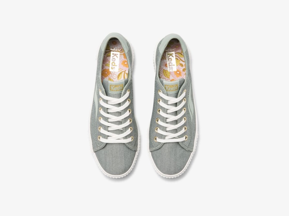 Keds Dames Crew Kick Alto Soft Twill Olijf