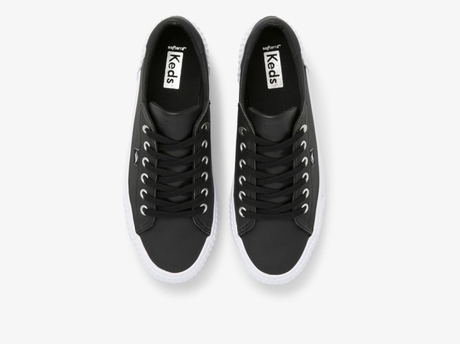 Keds Dames Demi Trx Leer Zwart
