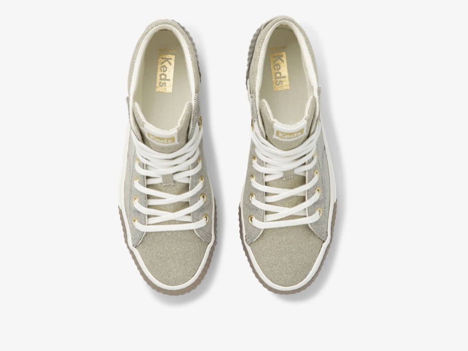 Keds Dames Demi Trx Mid Metallic Canvas Metallic Koper