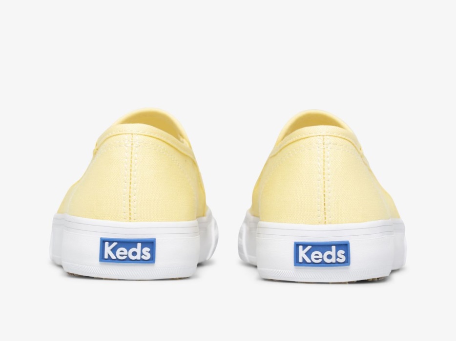 Keds Dubbeldekker Dames Feat. Biologisch Katoen Lichtgeel