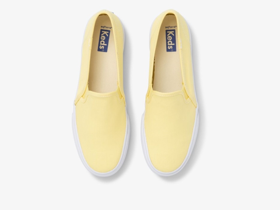Keds Dubbeldekker Dames Feat. Biologisch Katoen Lichtgeel
