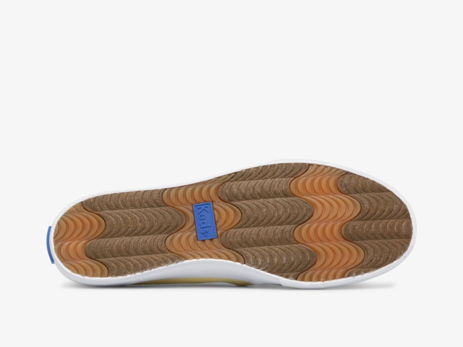 Keds Dubbeldekker Dames Feat. Biologisch Katoen Lichtgeel