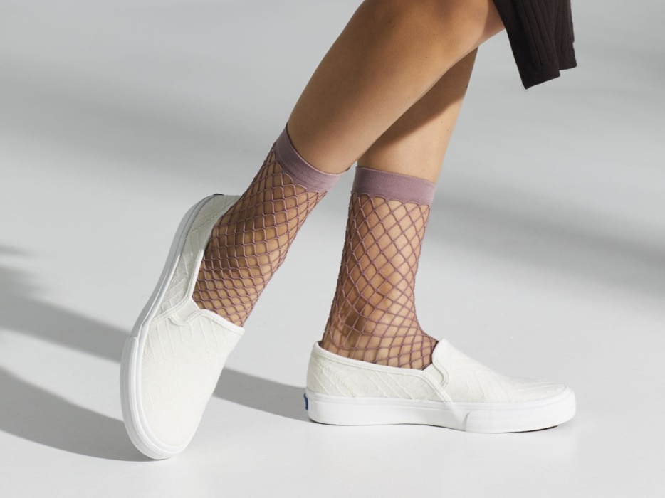 Keds Dames Dubbeldekker Geo Jersey Crème