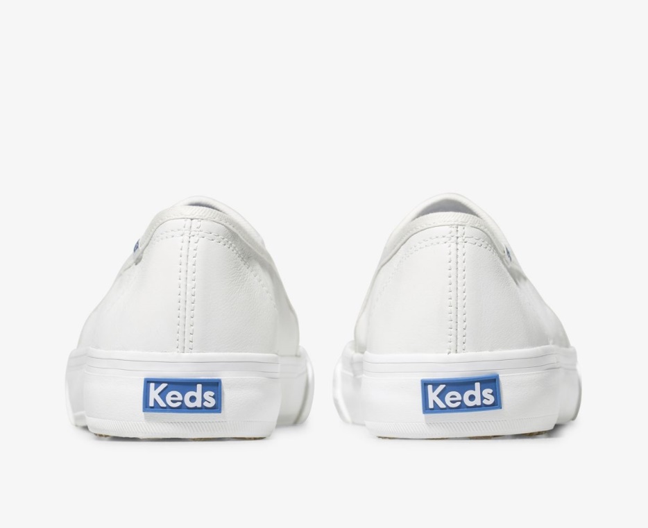 Keds Dames Dubbeldekker Leer Wit