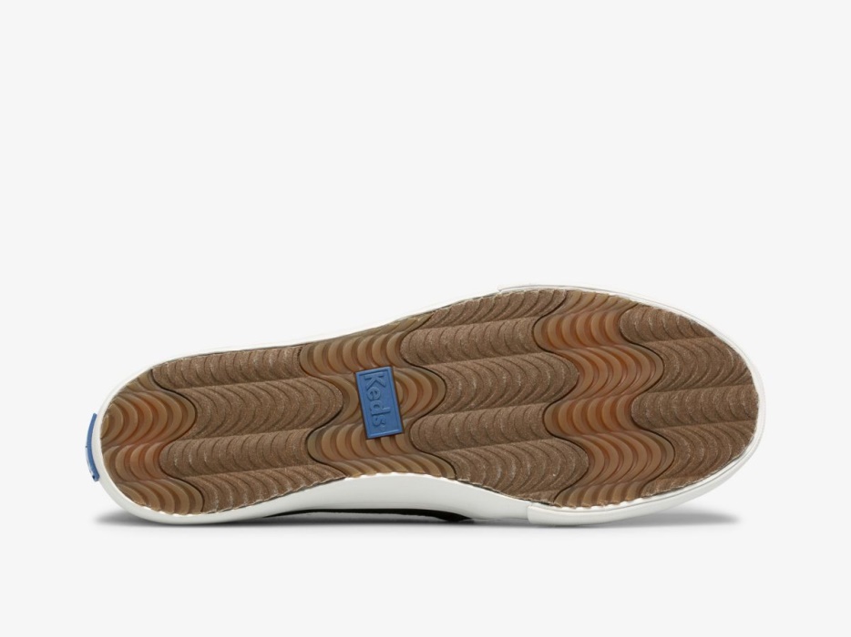 Keds Dubbeldekker Luipaard Canvas Dames Zwart