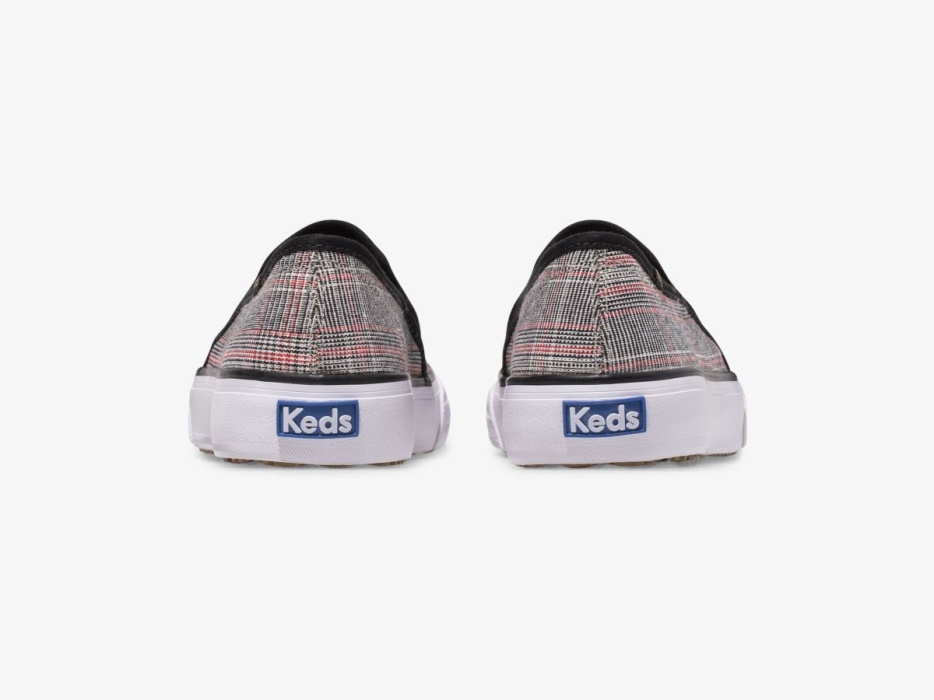 Keds Dubbeldekker Plaid Dames Zwart Multi