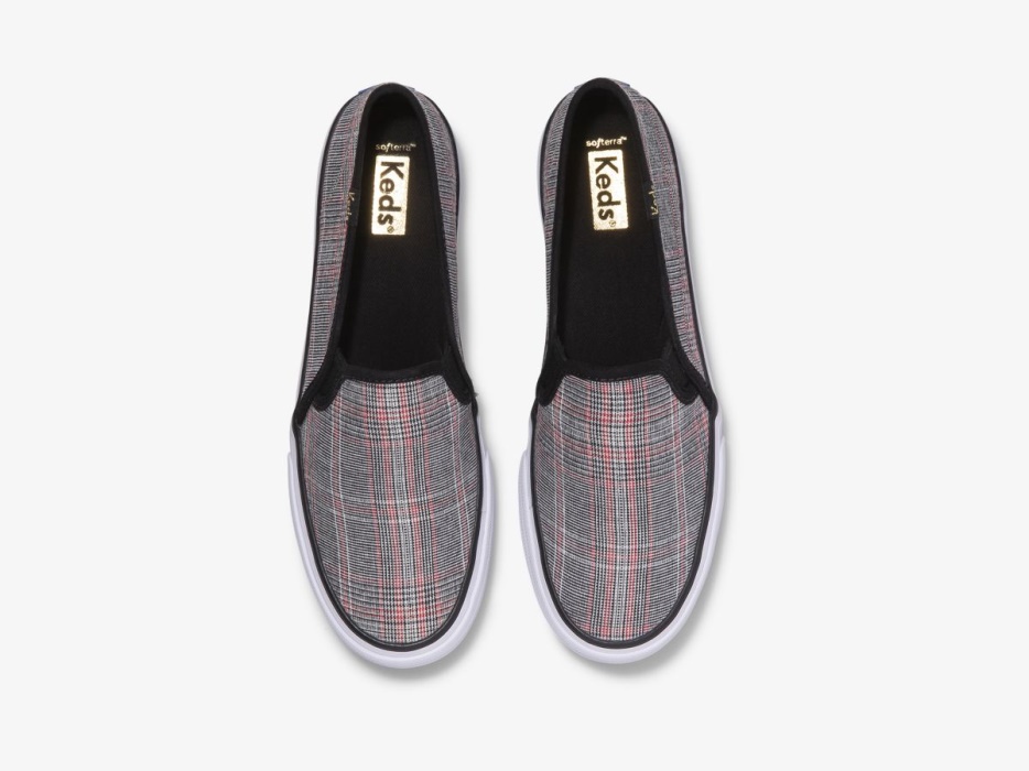 Keds Dubbeldekker Plaid Dames Zwart Multi