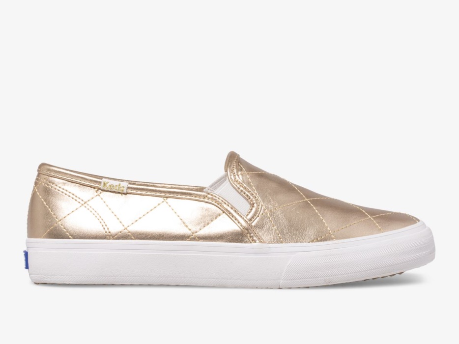 Keds Dubbeldekker Dames Gewatteerd Metallic Goud