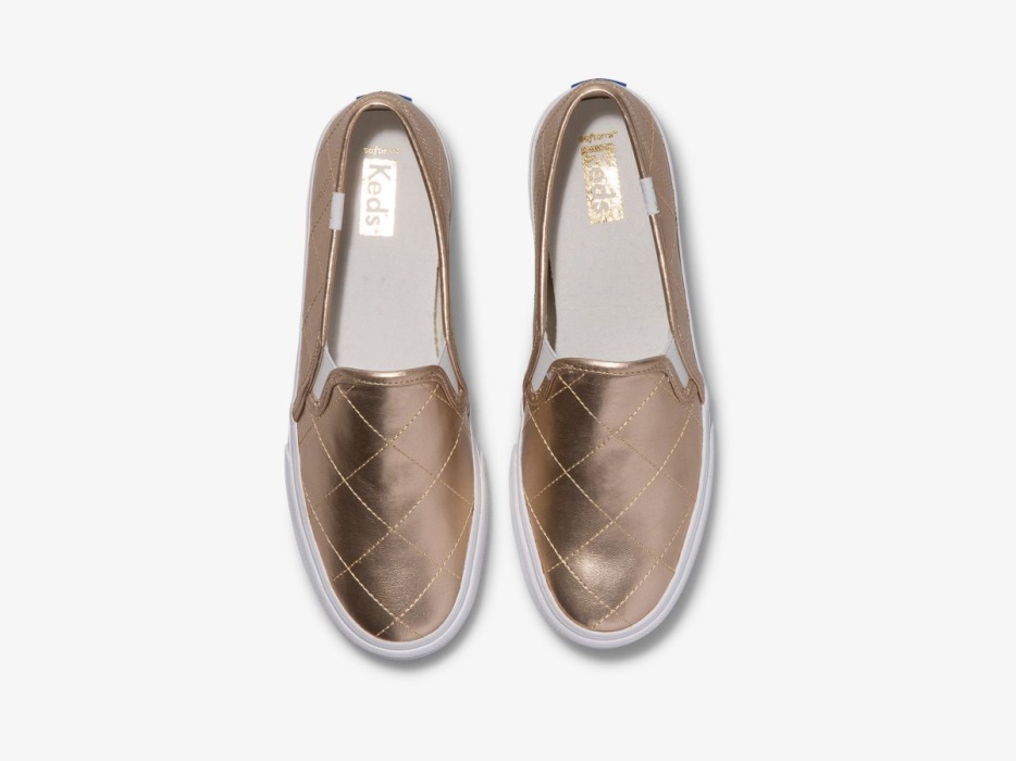 Keds Dubbeldekker Dames Gewatteerd Metallic Goud