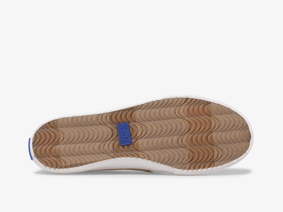 Keds Dubbeldekker Dames Gewatteerd Metallic Goud