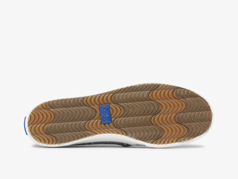 Keds Dubbeldekker Gestreepte Canvas Voor Dames Marineblauw Multi