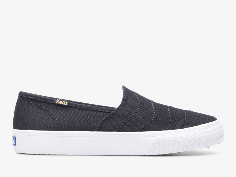 Keds Dames Dubbeldekker Wave Canvas Zwart